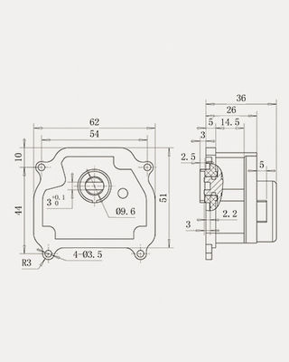DC3.6V Geared Synchronous Motor , Zone Valve Motor Replacement DC5V/DN15